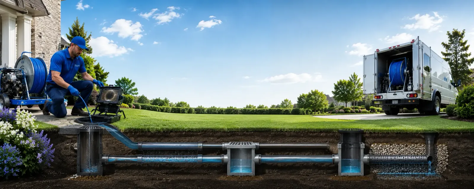 Outdoor drain cleaning information for Bennington, NE